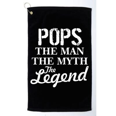Pops The Man Myth Legend Golf Towel