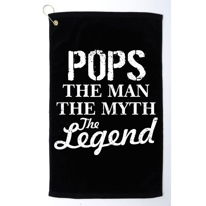 Pops The Man Myth Legend Golf Towel