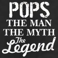 Pops The Man Myth Legend Golf Towel