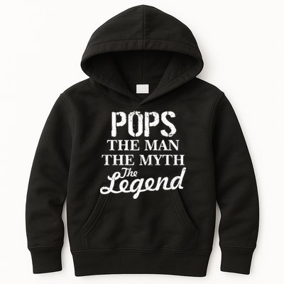 Pops The Man Myth Legend Kids Hoodie