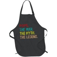 Pops The Man The Myth The Legend Funny Grandpa Apron