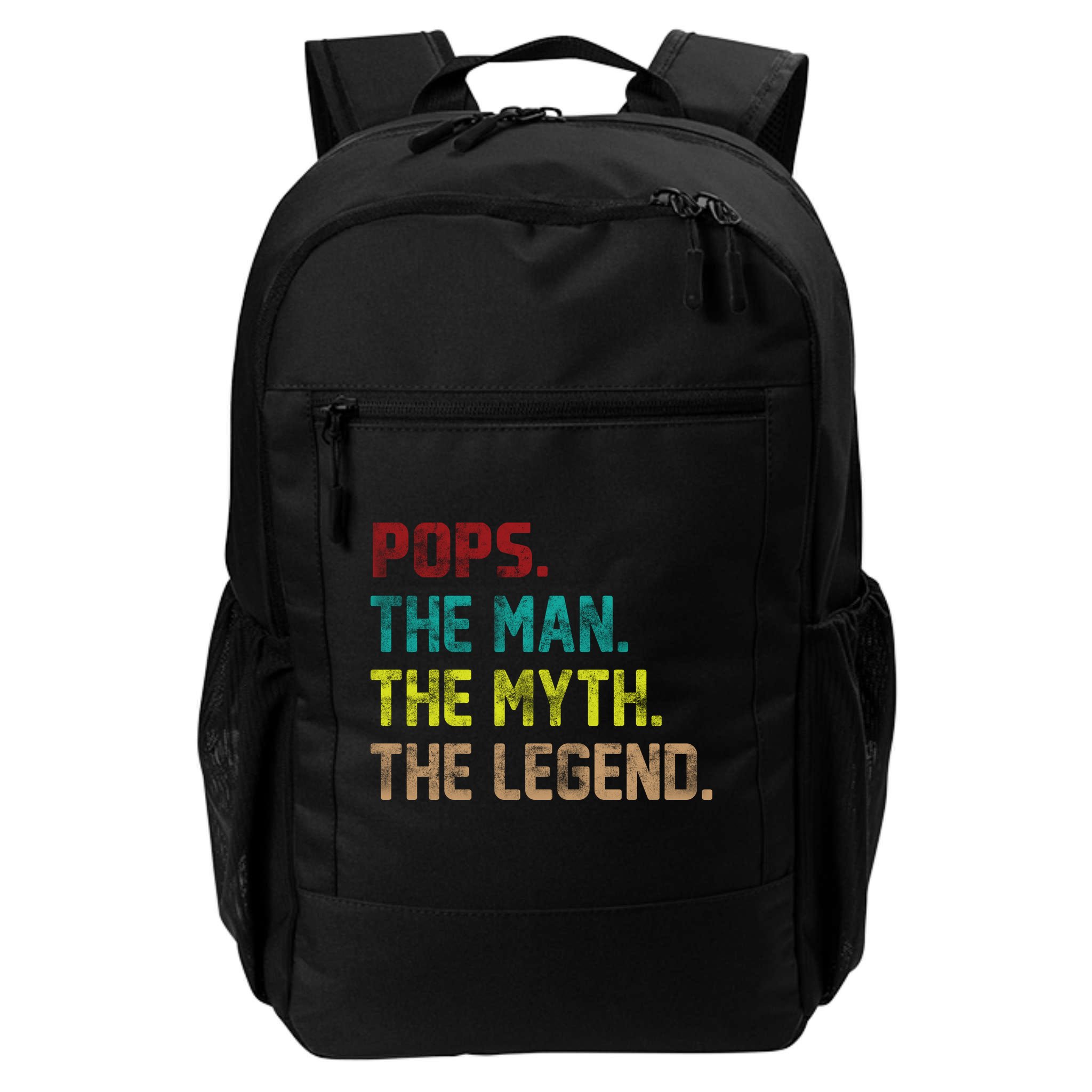 Pops The Man The Myth The Legend Funny Grandpa Backpack