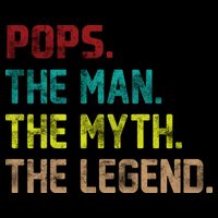 Pops The Man The Myth The Legend Funny Grandpa Premium T-Shirt