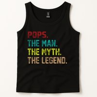 Pops The Man The Myth The Legend Funny Grandpa Tank Top