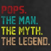 Pops The Man The Myth The Legend Funny Grandpa Golf Towel