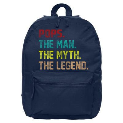 Pops The Man the Myth the Legend 16 in Basic Backpack