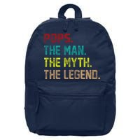 Pops The Man the Myth the Legend 16 in Basic Backpack