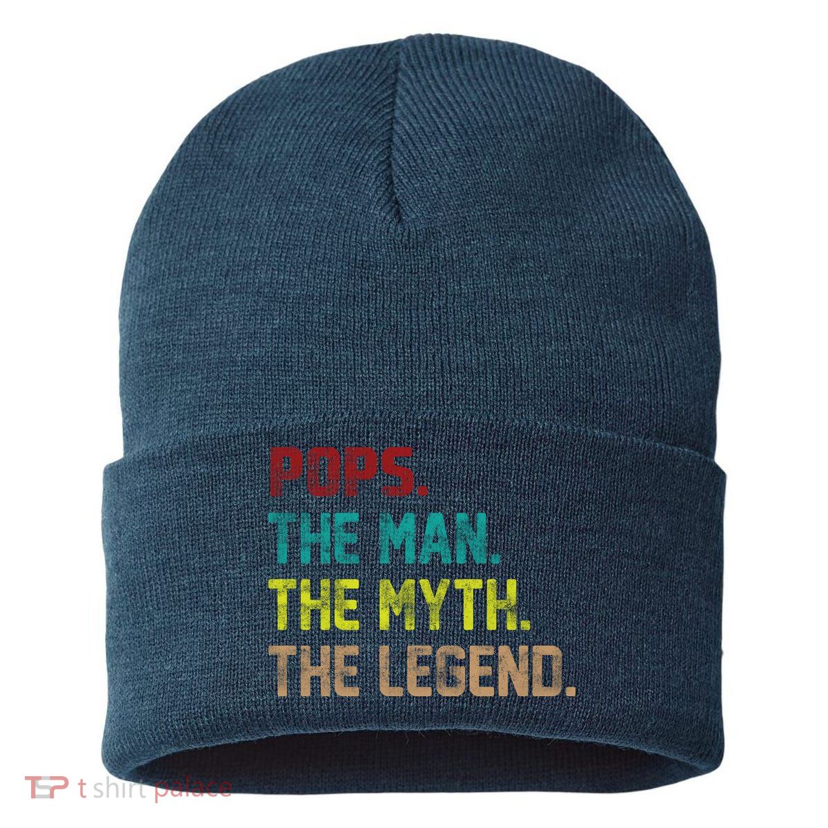 Pops The Man the Myth the Legend Sustainable Knit Beanie