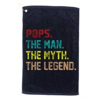 Pops The Man the Myth the Legend Golf Towel