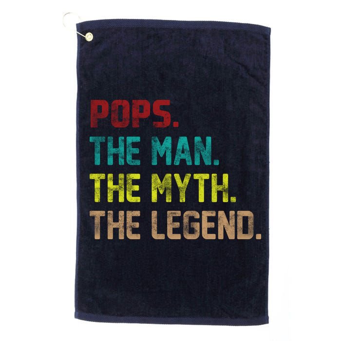 Pops The Man the Myth the Legend Golf Towel