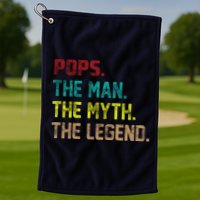 Pops The Man the Myth the Legend Golf Towel