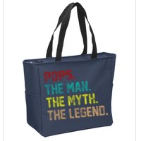 Pops The Man the Myth the Legend Zip Tote Bag