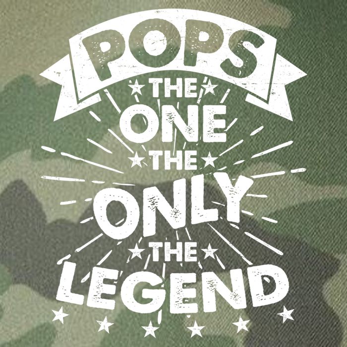 Pops The One The Only The Legend Legacy Tie Dye Trucker Hat