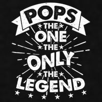 Pops The One The Only The Legend Ladies PosiCharge Tri-Blend Wicking Tank