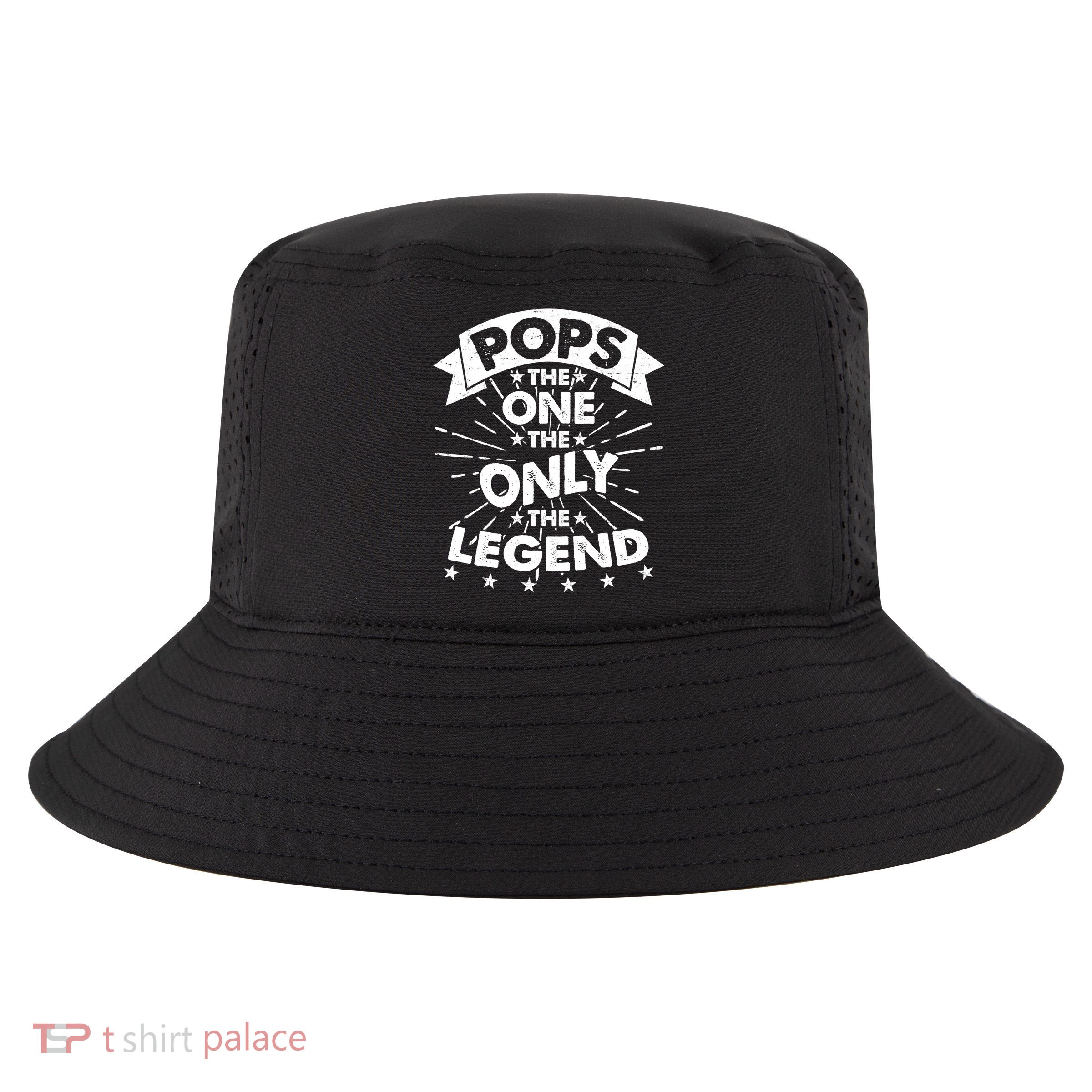 Pops The One The Only The Legend Cool Comfort Performance Bucket Hat