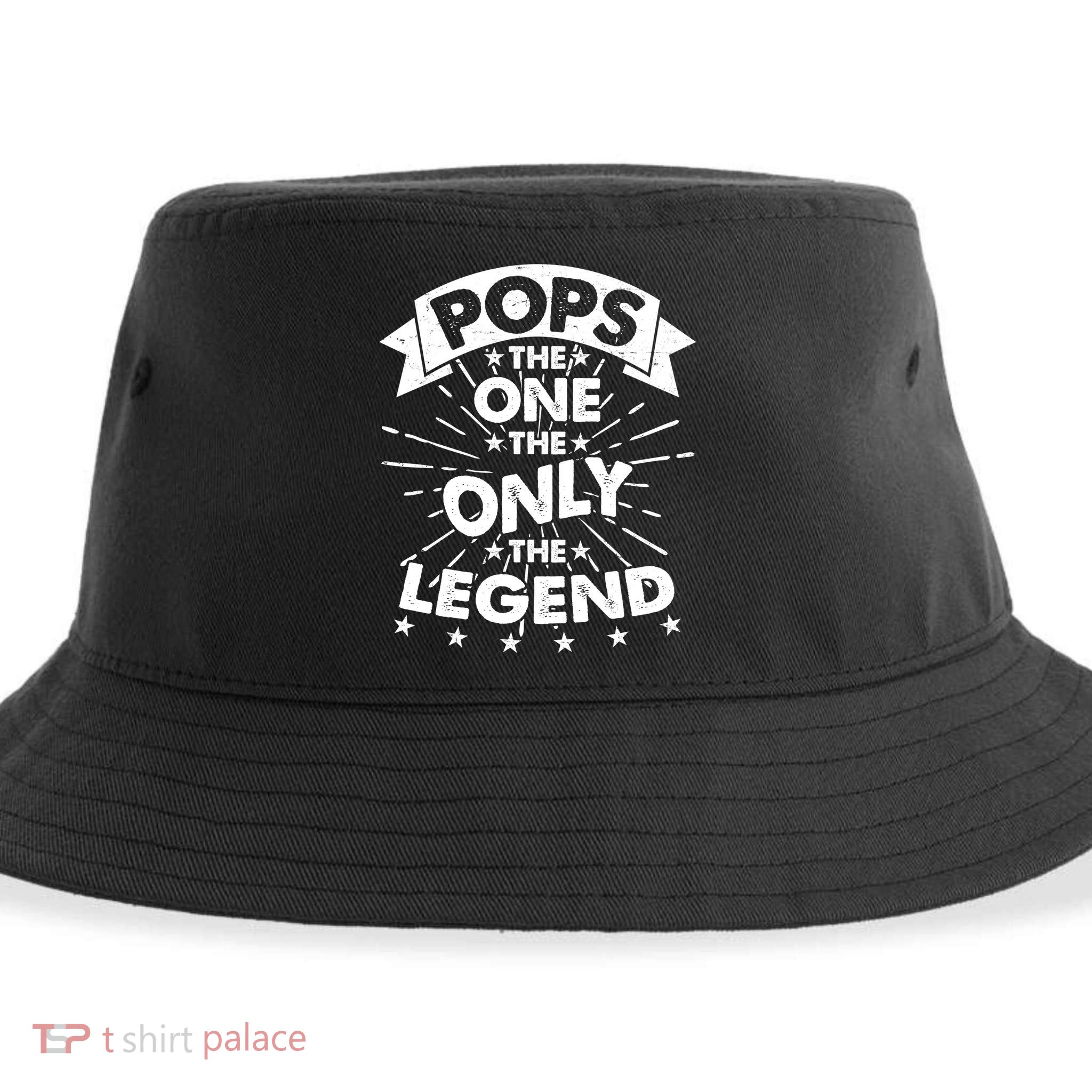 Pops The One The Only The Legend Sustainable Bucket Hat
