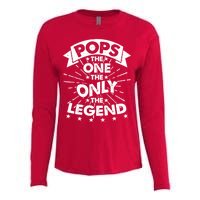 Pops The One The Only The Legend Womens Cotton Relaxed Long Sleeve T-Shirt