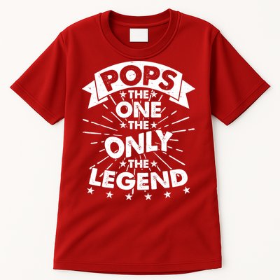 Pops The One The Only The Legend Tall T-Shirt
