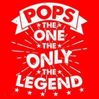Pops The One The Only The Legend Button