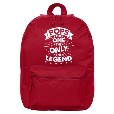 Pops The One The Only The Legend 16 in Basic Backpack