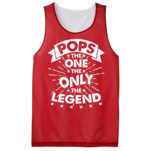 Pops The One The Only The Legend Mesh Reversible Basketball Jersey Tank