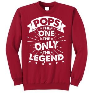 Pops The One The Only The Legend Tall Sweatshirt