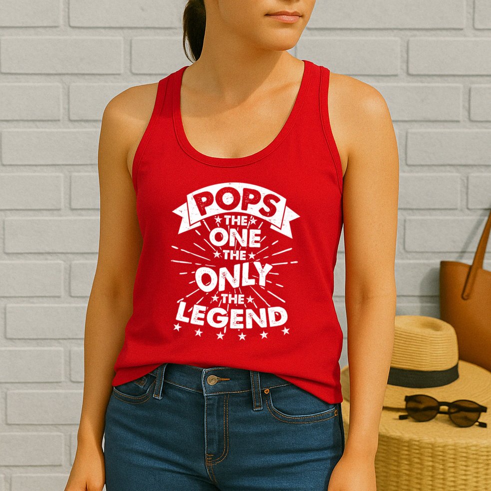Pops The One The Only The Legend Womens Tank Top