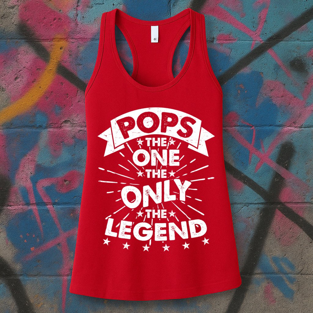 Pops The One The Only The Legend Womens Tank Top