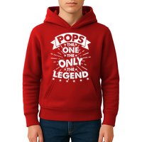 Pops The One The Only The Legend Kids Hoodie