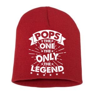 Pops The One The Only The Legend Short Acrylic Beanie