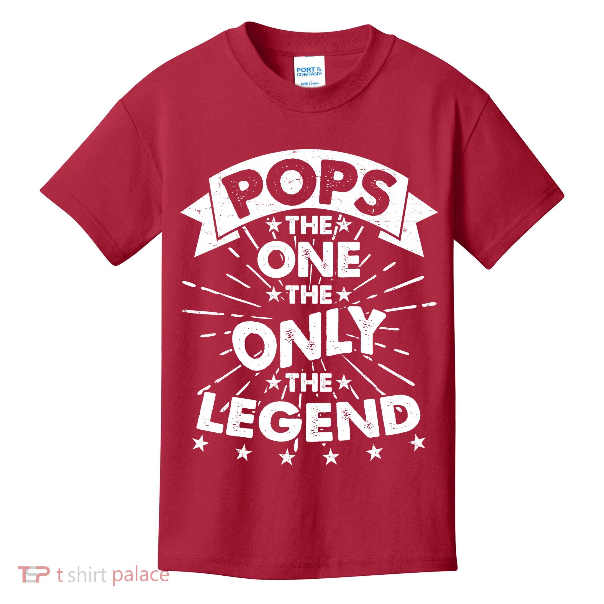 Pops The One The Only The Legend Kids T-Shirt