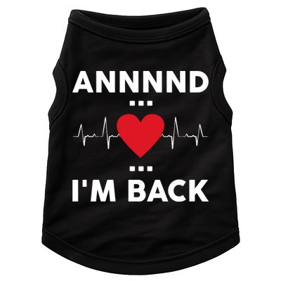 Post Operation Red Heart Back Open Heart Surgery Warrior Gift Doggie Tank