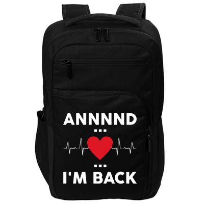 Post Operation Red Heart Back Open Heart Surgery Warrior Gift Impact Tech Backpack
