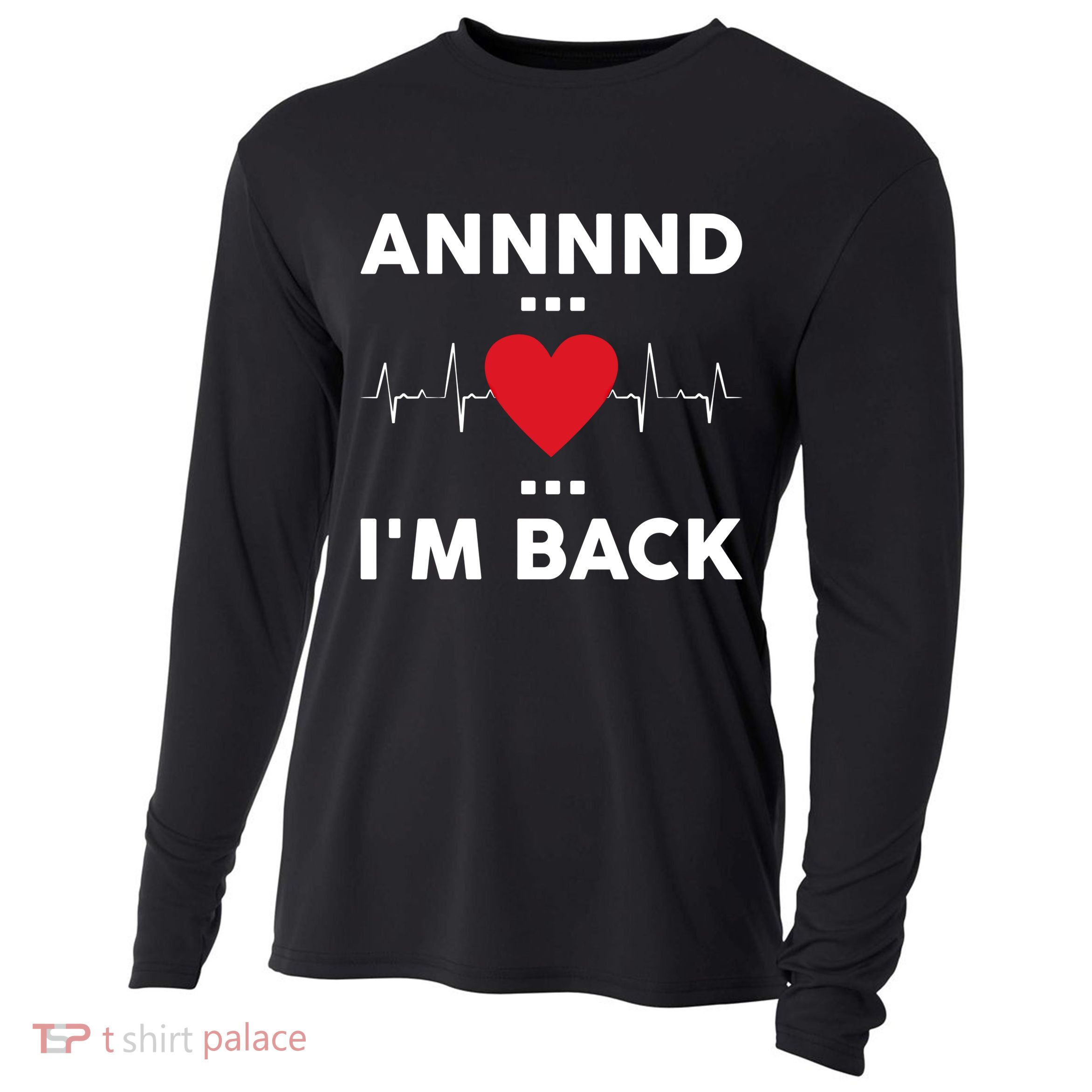 Post Operation Red Heart Back Open Heart Surgery Warrior Gift Cooling Performance Long Sleeve Crew