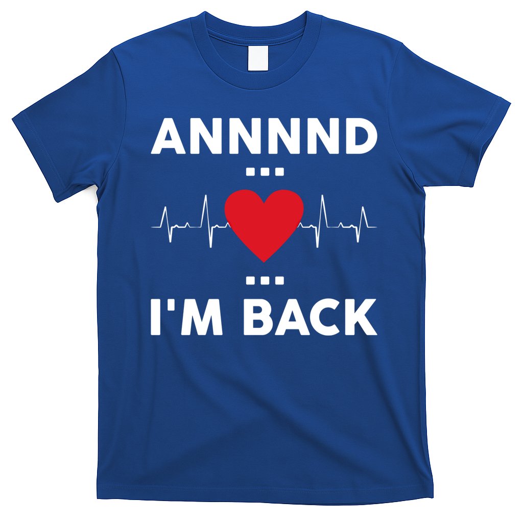 Post Operation Red Heart Back Open Heart Surgery Warrior Gift T-Shirt
