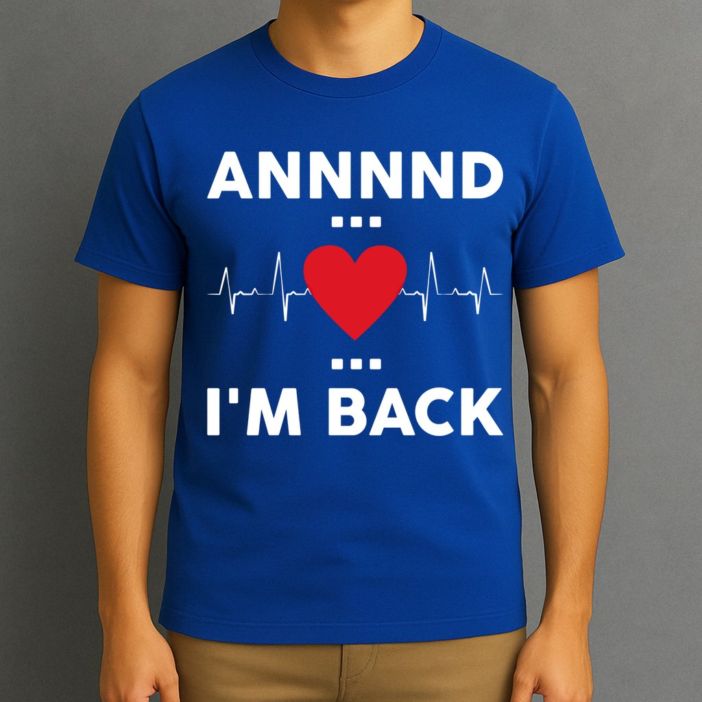 Post Operation Red Heart Back Open Heart Surgery Warrior Gift T-Shirt