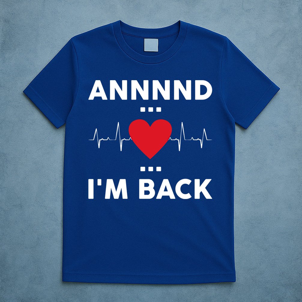Post Operation Red Heart Back Open Heart Surgery Warrior Gift T-Shirt