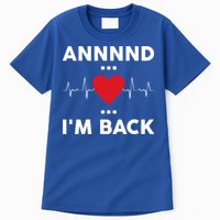 Post Operation Red Heart Back Open Heart Surgery Warrior Gift Tall T-Shirt