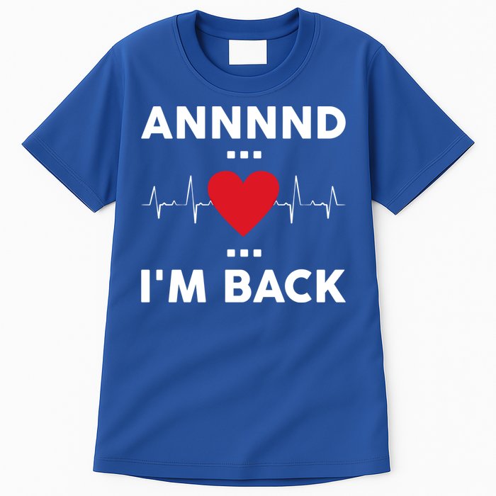 Post Operation Red Heart Back Open Heart Surgery Warrior Gift Tall T-Shirt