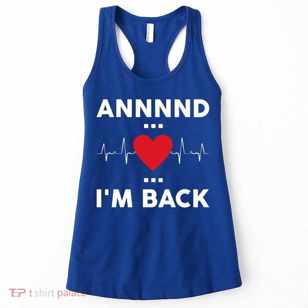 Post Operation Red Heart Back Open Heart Surgery Warrior Gift Womens Tank Top