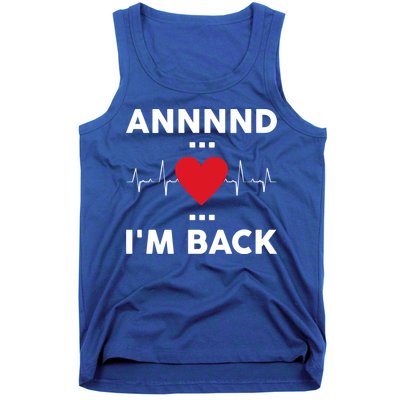 Post Operation Red Heart Back Open Heart Surgery Warrior Gift Tank Top