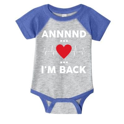 Post Operation Red Heart Back Open Heart Surgery Warrior Gift Infant Baby Jersey Bodysuit
