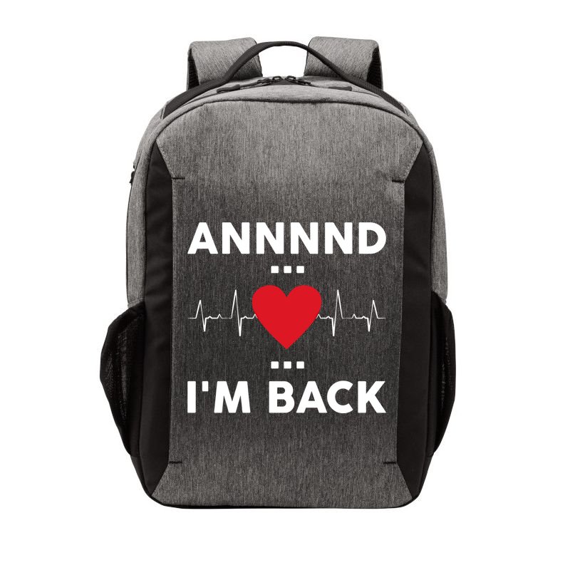 Post Operation Red Heart Back Open Heart Surgery Warrior Gift Vector Backpack