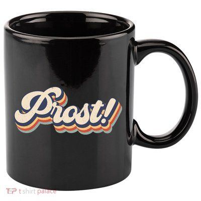 Prost Oktoberfest Retro Groovy 11oz C Handle Ceramic Mug