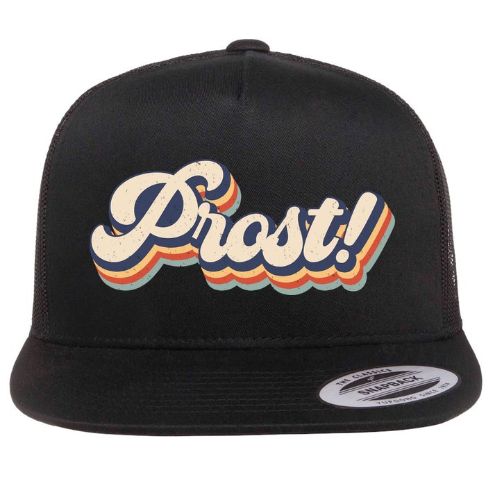 Prost Oktoberfest Retro Groovy Flatbill Hat