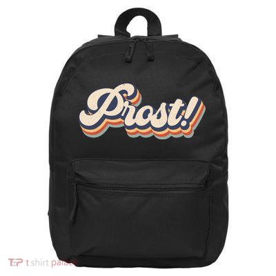 Prost Oktoberfest Retro Groovy 16 in Basic Backpack