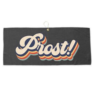 Prost Oktoberfest Retro Groovy Large Microfiber Waffle Golf Towel