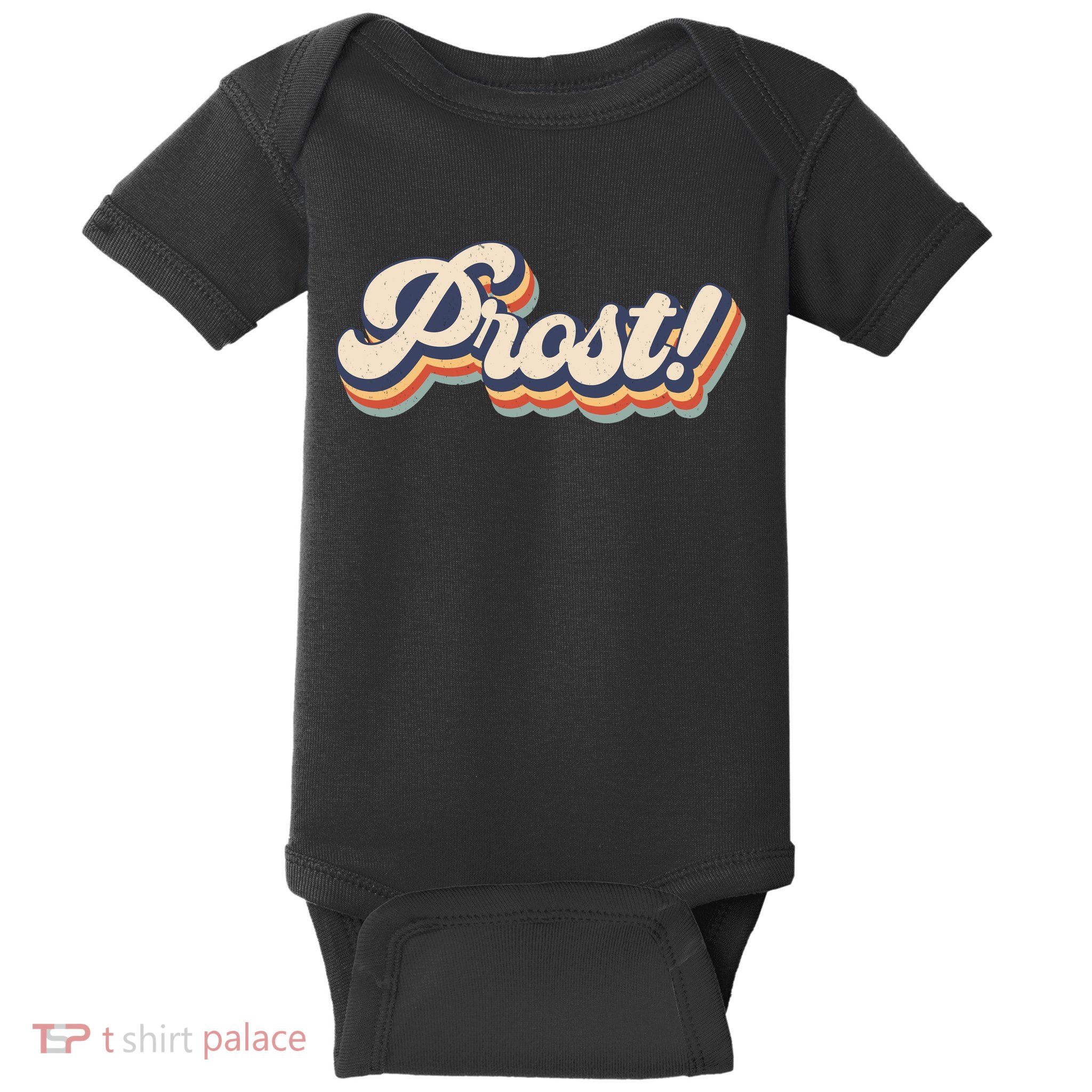 Prost Oktoberfest Retro Groovy Baby Bodysuit