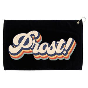 Prost Oktoberfest Retro Groovy Grommeted Golf Towel