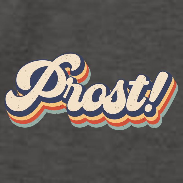 Prost Oktoberfest Retro Groovy Vector Backpack